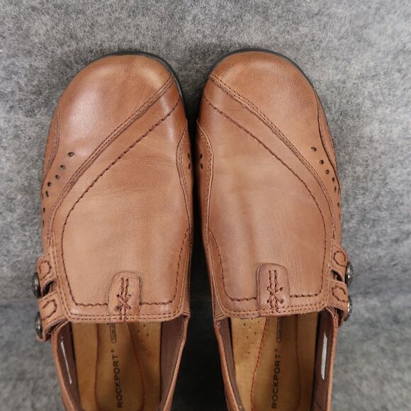 Rockport Shoes Womens 8.5 Daisey Slip On Comfort Leather Artisan Walking Classic - Picture 7 of 13